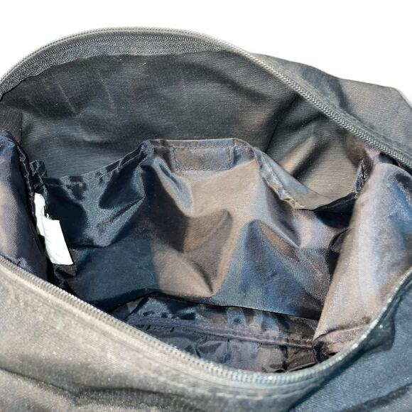 LL Bean Shoulder Purse Tote Nylon Full Zip Strap Crossbody Bag Handbag Vintage - Picture 4 of 14